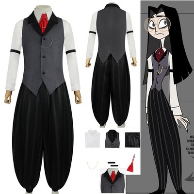 2025 Hazbin Hotel Sir Pentious Helluva Boss Cosplay Uniform Shirt Vest Pants Tie