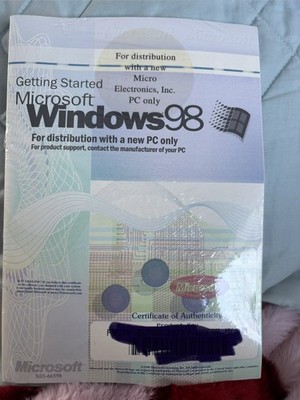 Microsoft Windows 98 Manual + 