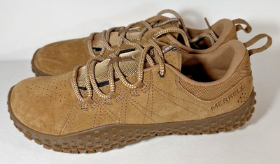 merrell wrapt mid tobacco Merrell Wrapt Barefoot Women Sz 9 Tobacco Brown Suede Trail Hiking Shoes  J036012 for sale online