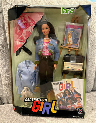 1998 Barbie Generation Girl Lara Artist Painter Doll #20968 NRFB Mattel