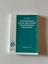 Integrazione delle equazioni differenziali ordinarie - E.L. Ince 1969