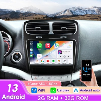 Carplay Android 14 Car Stereo Radio GPS Navi Wifi BT For Dodge Journey 2012-2020