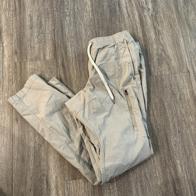 Vuori Ripstop Pants Women Medium Khaki Cargo Slim Fit Drawstring Outdoor Utility