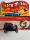 1968 Hot Wheels Redline SWEET 16 POLICE PADDY WAGON CARDED W/ Button !!!