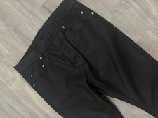 Rick Owens DARKSHADOW Mens Detroit cut leather pants SZ31