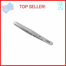 Rubis Hole Pattern Classic Stainless Steel Slanted Tweezers For Precise Eyebrows