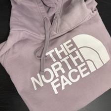 The North Face Hoodie Womens M Pink Purple Mauve Logo Hoodie Kangaroo Sweatshirt