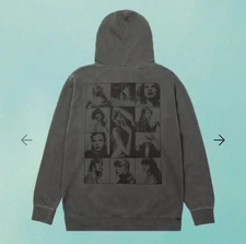 Official Taylor Swift The Eras Tour Hoodie Sweatshirt Charcoal Gray Size Large