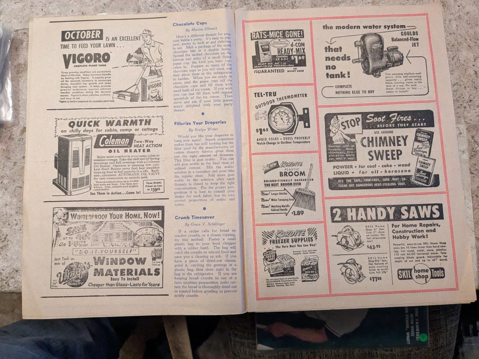 **ESCASO** PUBLICIDAD AÑOS 30 HALLOWEEN SOLCUM HARDWARE NOTICIAS SCOTTSVILLE NY Foto 4 de 4