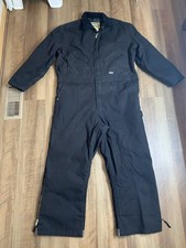 WALLS WORKWEAR Black Quilted/Insulated Workwear Coveralls 2XL Used