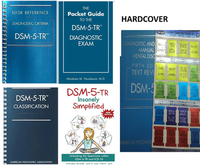 DSM 5 TR (HB)+ Tab+ Desk Reference (SP)+ pocket guide + classification +simplifi