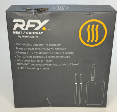 ThermoWorks RFX | Smart Wireless Meat Thermometer BBQ - 2 Probe Kit *NEW*SEE BOX