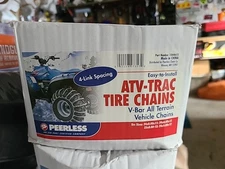 New Peerless ATV Trac Four Wheeler Tire Chains V-Bar Model 1064655 