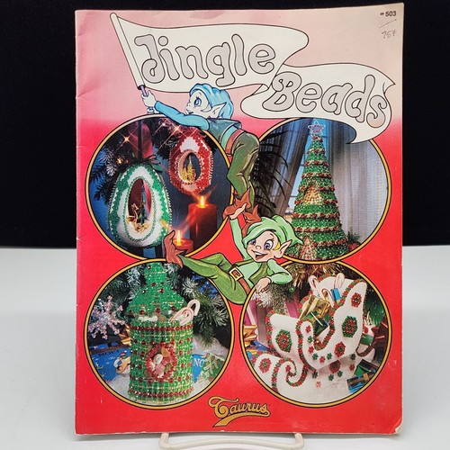 Christmas Bead Sequin Ornament Craft Book Jingle Beads By Taurus Vintage