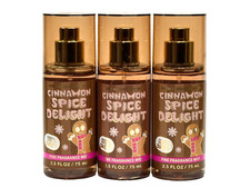 3 BATH BODY WORKS CINNAMON SPICE DELIGHT FINE FRAGRANCE MIST 2.5 OZ MINI SPRAY