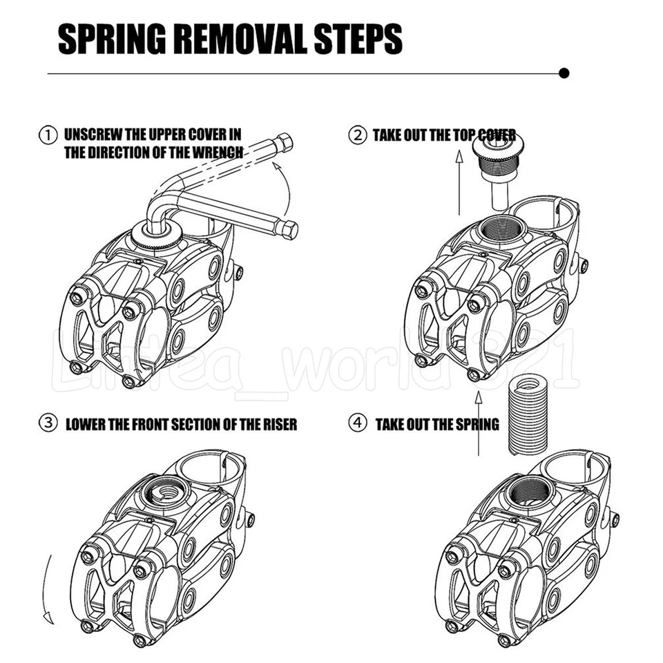 MEROCA Suspension Stem 7° 90mm For MTB Gravel Bike Bicycle Cycling Adjustable US - Image 3 of 4