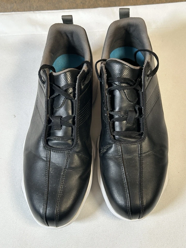 Zapatos de golf Footjoy eComfort, negros, informales, campo de golf, talla 9,5 de ancho Foto 2 de 4