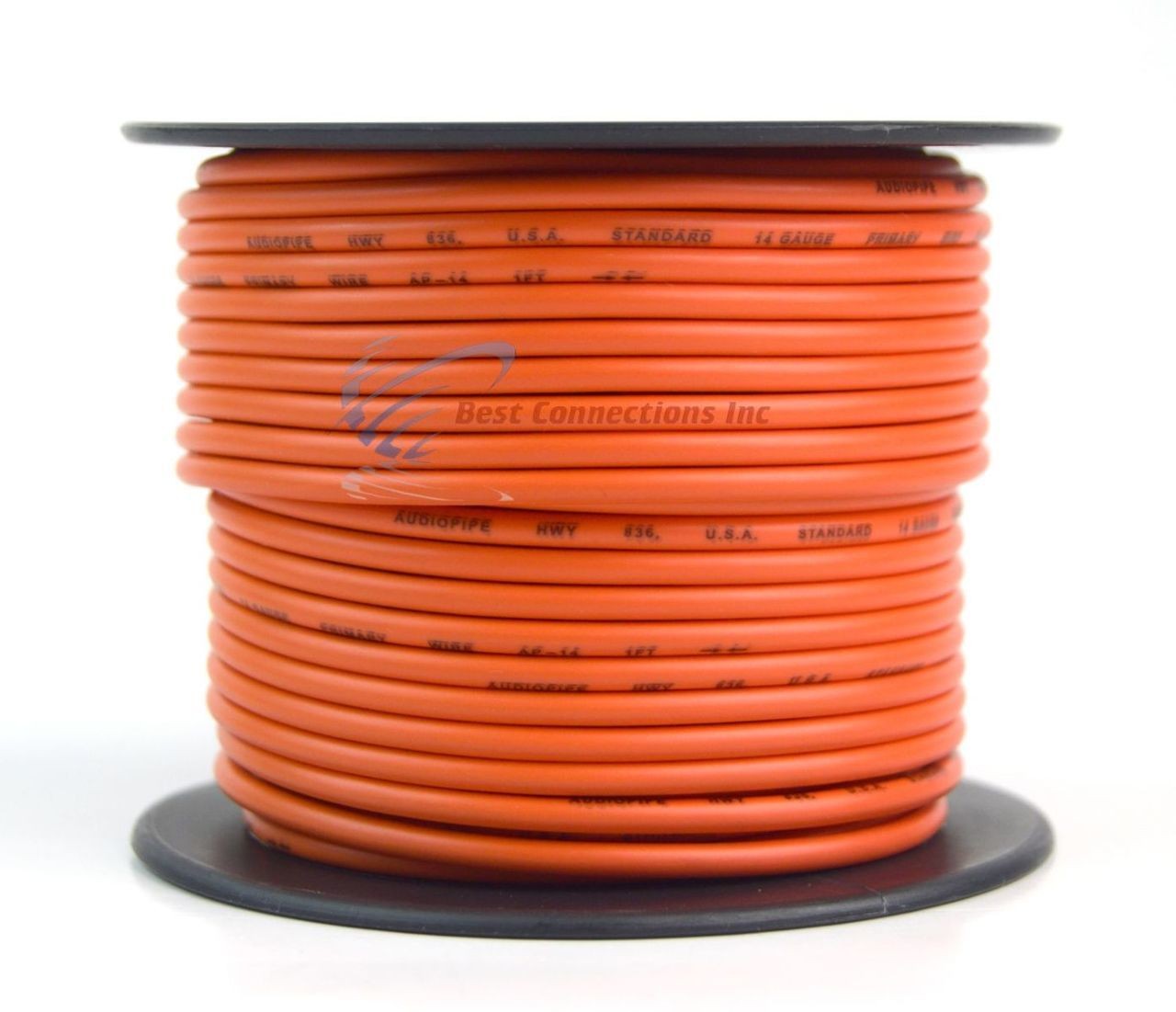 14 Gauge Car Audio Primary Wire (100ft&ndash;Orange)&ndash; Remote, Power/Ground Electrical