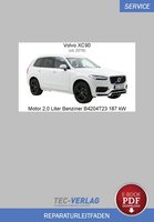 PDF Volvo XC90 (Ab 2016) Reparaturanleitung Motor 2,0 L Benziner 187 Kw
