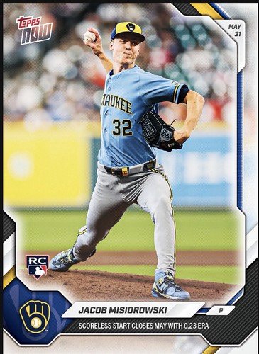 2026 Topps Now 272 Jacob Misiorowski