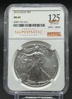 2016 American Silver Eagle $1 NGC MS69 125 Years ANA Label