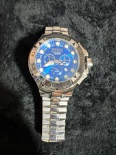 Invicta Excursion 13081 Silver Men’s Watch Excellent Condition Runs Perfect