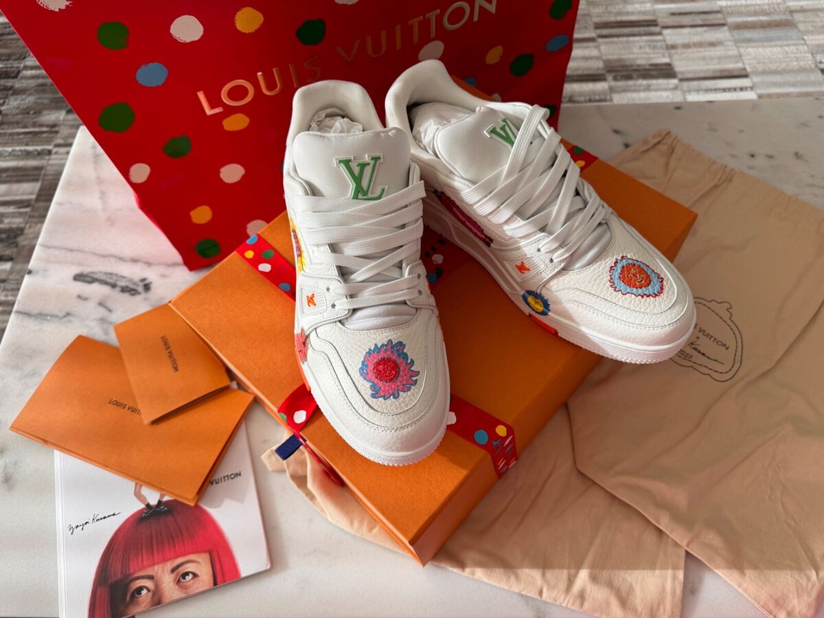 Louis Vuitton x Yayoi Kusama Trainer White Print 1ABD3G LV 7 Louis Vuitton x Yayoi Kusama Trainer White Print 1ABD3G LV 7