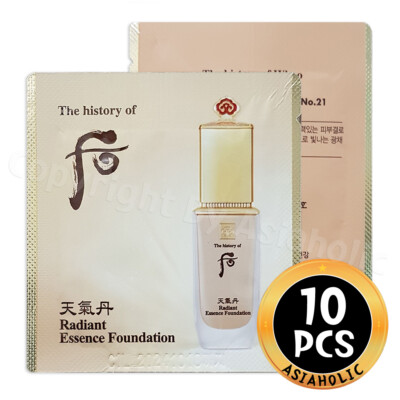The history of Whoo Cheongidan Radiant Essence Foundation No.21 1ml x 10pcs New