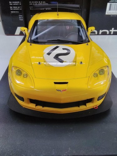 Autoart Yellow Chevrolet Corvette Plain Body Model - Used, Paint Chips - Picture 4 of 7