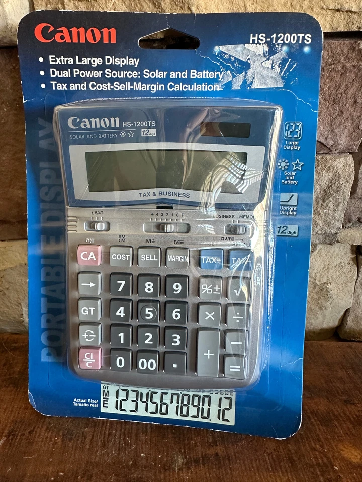 Cannon HS-1200TS Business Tax and Cost Sell Margin Calculation Solar Calculator - Image 2 of 3