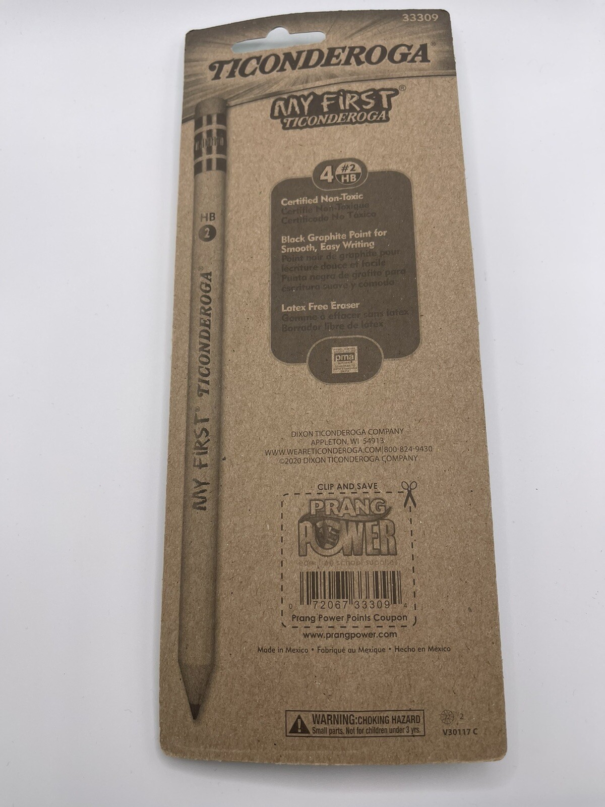 Ticonderoga My 1st Pencil with Eraser, 4 ct, Presharpened