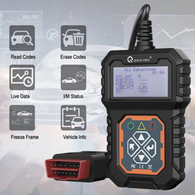 QUICKLYNKS T31 OBD2 Car Scanner Diagnostic Tool Erase Error Codes Check Engine