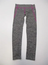 AMAZING SPORTS Women's Size S High Waist Heather Gray/Purple Seamless Leggings