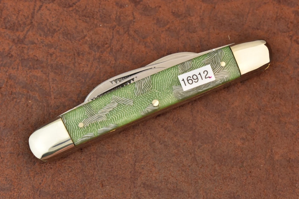 Faca de congresso BULLDOG BRAND SOLINGEN ALEMANHA VERDE NÉVOA CELULÓIDE 2004 (16912) - Imagem 4 de 4