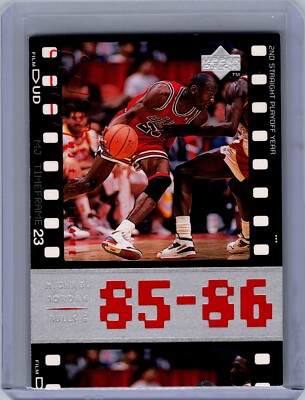 1998 Upper Deck Michael Jordan Time Frame 85-86 2nd Straight