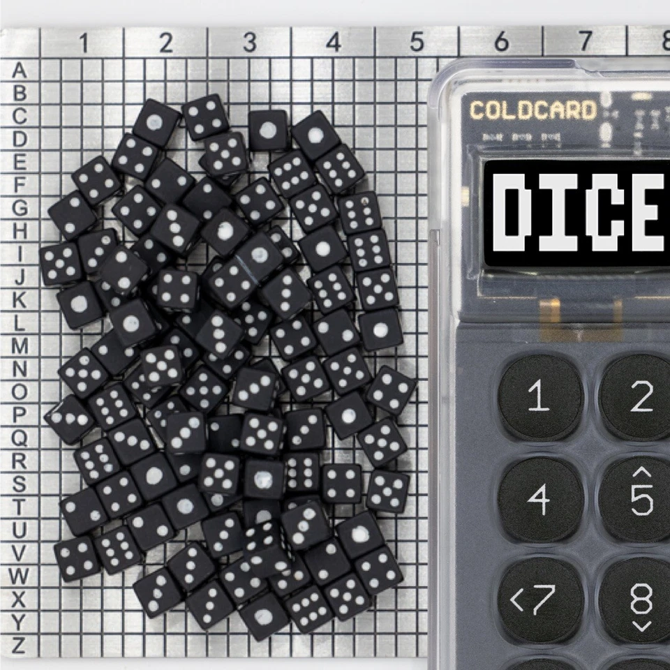 Crypto Account Dice Set (D6 x 100)— Secure Seed Phrase with 256 bits of Entropy - Image 3 of 4