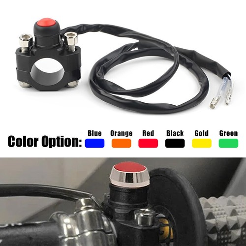 CNC Universal Motorcycle Stop Start Kill Switch Button for 22mm Handlebar Parts - Picture 9 of 11