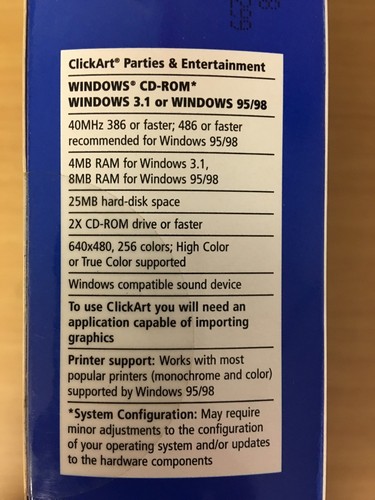 ClickArt® Print Companion Print Software Supply Kit (1999 CD-ROM) Factory Sealed - Picture 3 of 4