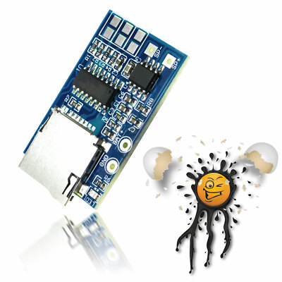 MP3 Micro Player Decoder Modul 2W TF Card Reader GPD2846A 3.7V 5V USB FM support