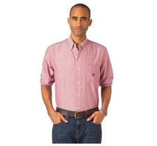 NWT Men's Chaps Solid Oxford Casual Button-Down Shirt Autumn Leaves Sz.L #23