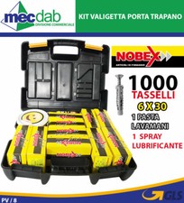 Kit Valigetta Porta Trapano 1000 Tasselli + Pasta Lavamani e Lubrificante Nobex