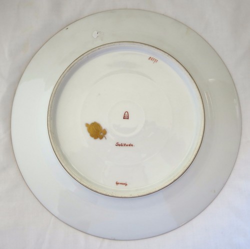 19th Century Royal Vienna Hand Painted Porcelain Jeweled & Enamel Plate - Picture 4 of 5