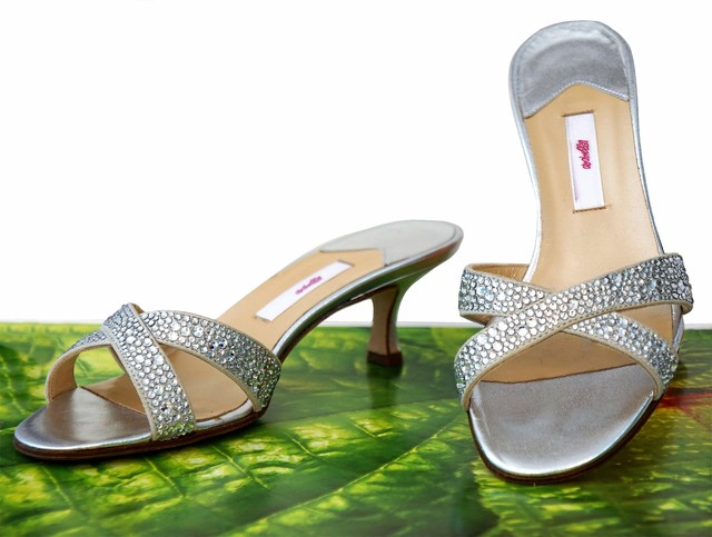 silver kitten heel sandals wide fit