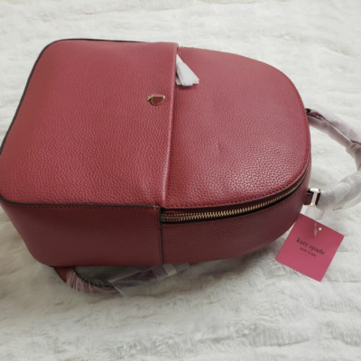 Kate Spade Poly Medium Pebbled Leather Backpack Adjustable  display picture 3