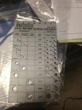 METRIC SCREW CHECKER GAGE 2MM TO 7MM