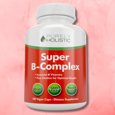 Vitamin B Complex - 8 Super B Vits 180 Capsules with Choline & Inositol US Made