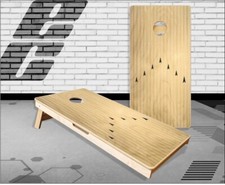 Bowling Lane Cornhole Boards Bean Bag Toss Game