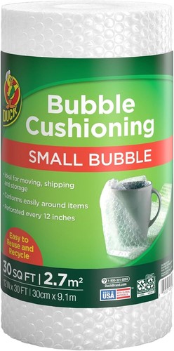 Small Bubble Cushioning Wrap for Moving & Shipping - 30 FT Bubble Packing Wrap