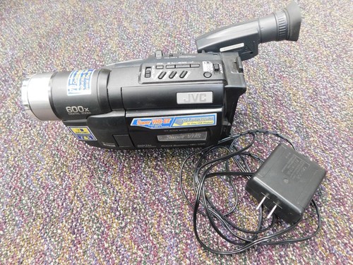 JVC Super VHS VHS-C Camcorder GR-SXM240U Stabilizer TBC CNR TESTED Power Supply
