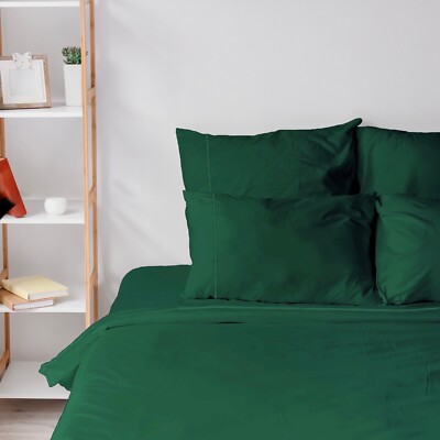 6 Piece Premium Bamboo Sheet Set, Deep Pockets, 60 Colors, by Sacred Thread